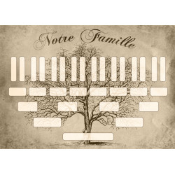Arbre généalogique à imprimer « Notre famille »