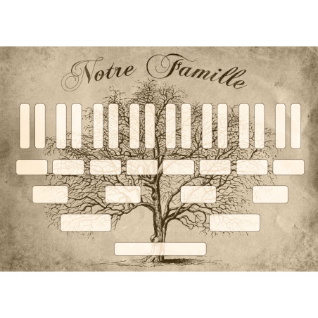 Arbre généalogique à imprimer « Notre famille »