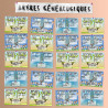 Arbre généalogique 3 générations à imprimer « Bleu »