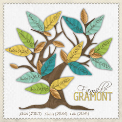 Pack 50 arbres & portraits de famille pour Studio-Scrap