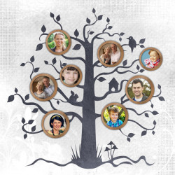 Pack 50 arbres & portraits de famille pour Studio-Scrap