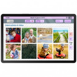 Tablette simplifiée Facilotab L Galaxy - 10,5 p - WiFi/4G - 32 Go - Android 14 - Marque SAMSUNG - Interface seniors