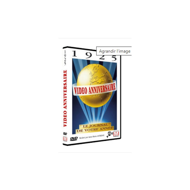 DVD Vidéo anniversaire 1925