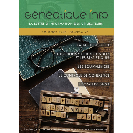 Généatique Info n° 97 par courrier - Octobre 2022