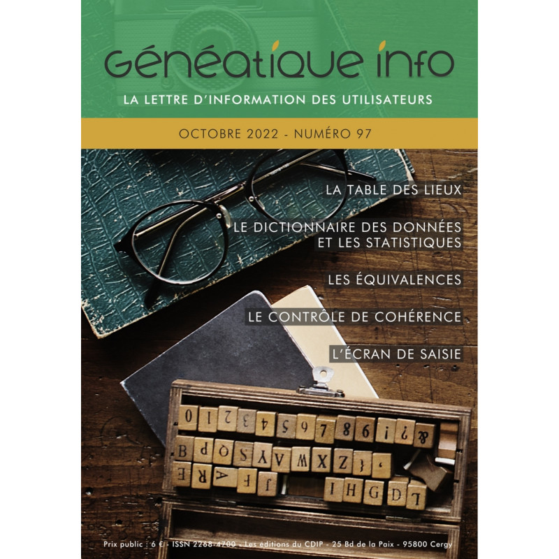Généatique Info n° 97 en téléchargement - Octobre 2022