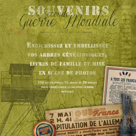 Pack d'illustrations « Souvenirs de la Seconde Guerre Mondiale » en téléchargement