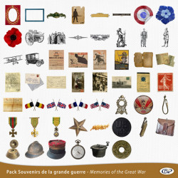 Pack d'illustrations « Souvenirs de la Grande Guerre » sur CD