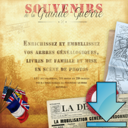 Pack d'illustrations « Souvenirs de la Grande Guerre » en téléchargement