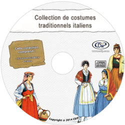 Collection de costumes traditionnels italiens sur CD