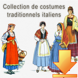 Collection de costumes traditionnels italiens en téléchargement