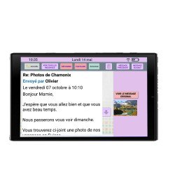 FACILOTAB - Tablette Senior - Simple Intuitive et sans Abonnement - Cadeau idéal pour Personne Agée - Modèle 2023 10,1p WiFi 4G