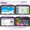 FACILOTAB - Tablette Senior - Simple Intuitive et sans Abonnement - Cadeau idéal pour Personne Agée - Modèle 2023 10,1p WiFi 4G