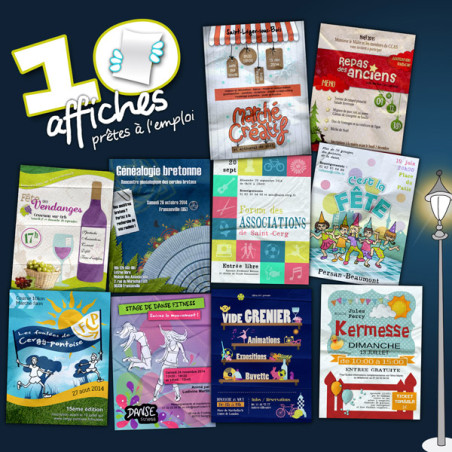 Pack de 10 Affiches en téléchargement