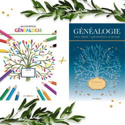 Pack Ma pochette de généalogie + Mon arbre généalogique relié