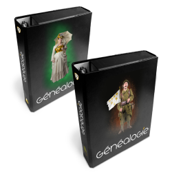 Lot de 2 classeurs boîte de...