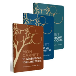 Pack 3 carnets - Votre généalogie en poche
