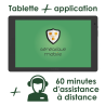 Tablette tactile préparée avec l'Application Généatique mobile + 60 minutes d'assistance