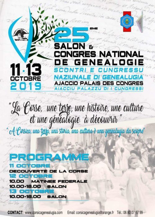 congrès de généalogie d'Ajaccio