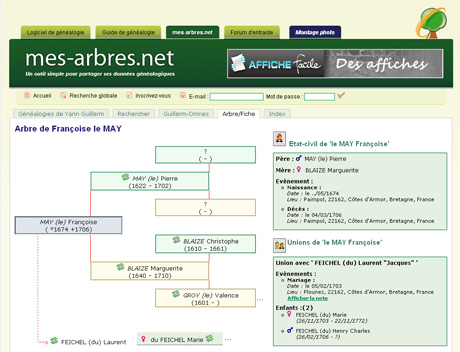 mes arbres.net