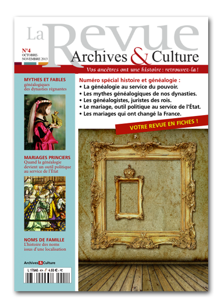 Le numéro 1 de la revue Archives et Culture offert avec Généatique