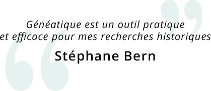 Généatique est un outil pratique et efficace pour mes recherches historiques - Stéphane Bern