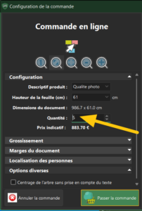 comment commander plusieurs exemplaires du même arbre