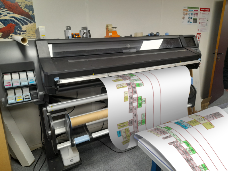 Table traçante pour imprimer de grands arbres généalogiques en très grand format