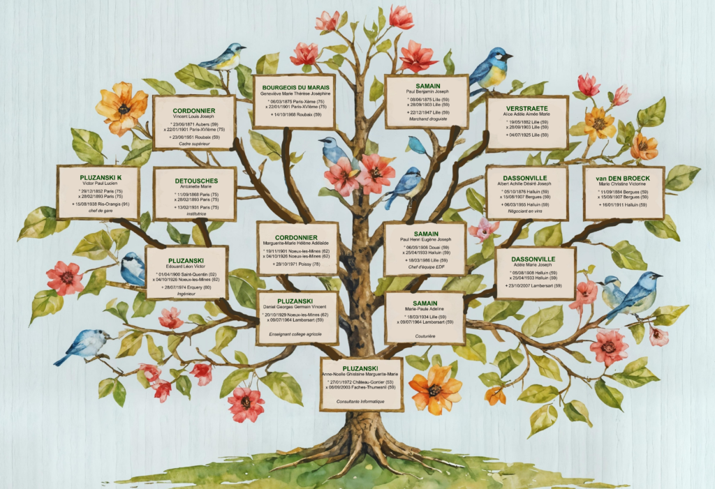 arbre généatique copyright