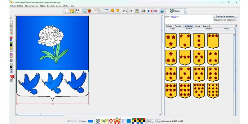 Logiciel de généalogie et blasons