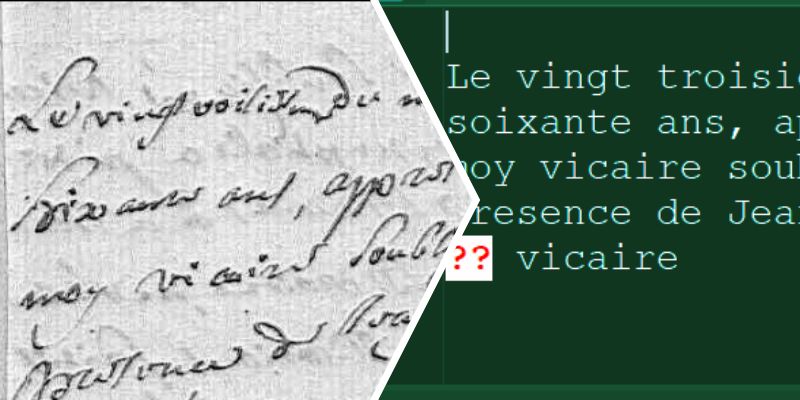 ecture automatique de registres paroissiaux