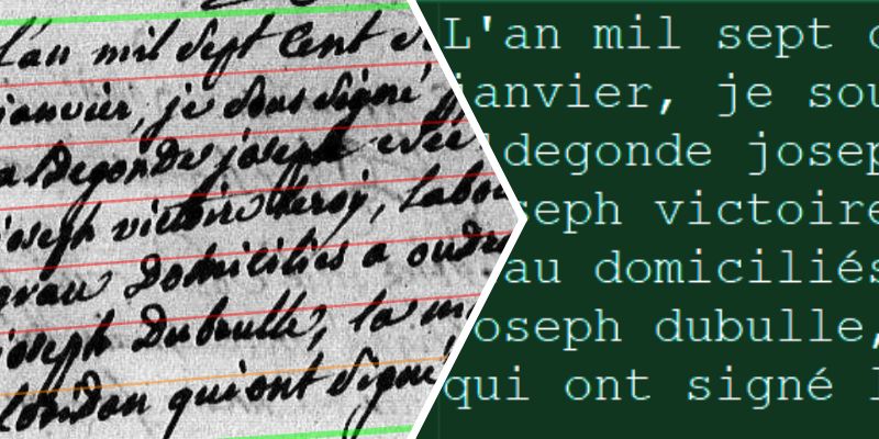 déchiffrage paléographique intelligent