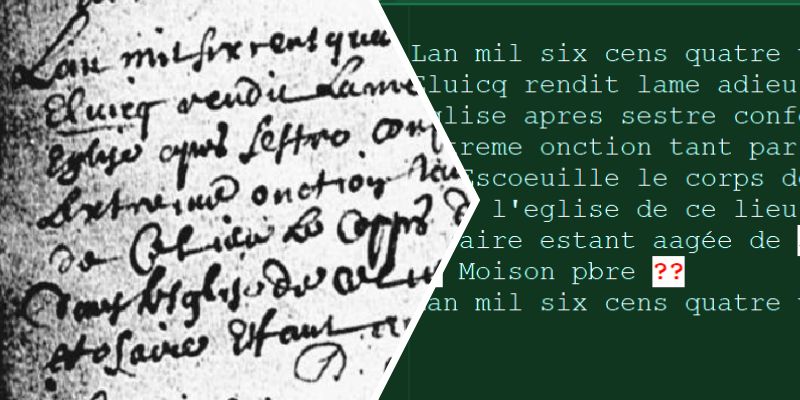 IA pour actes de généalogie