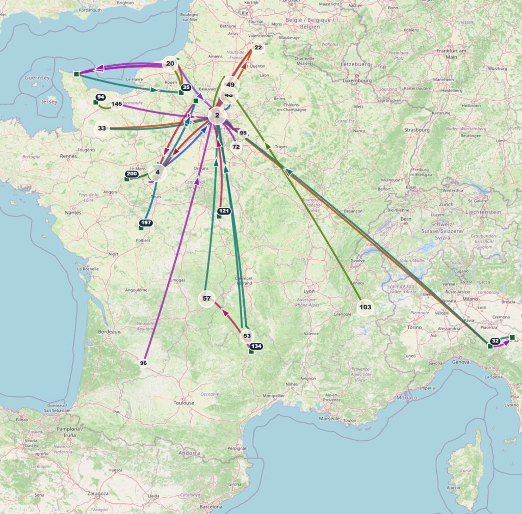 Carte interactive des migrations