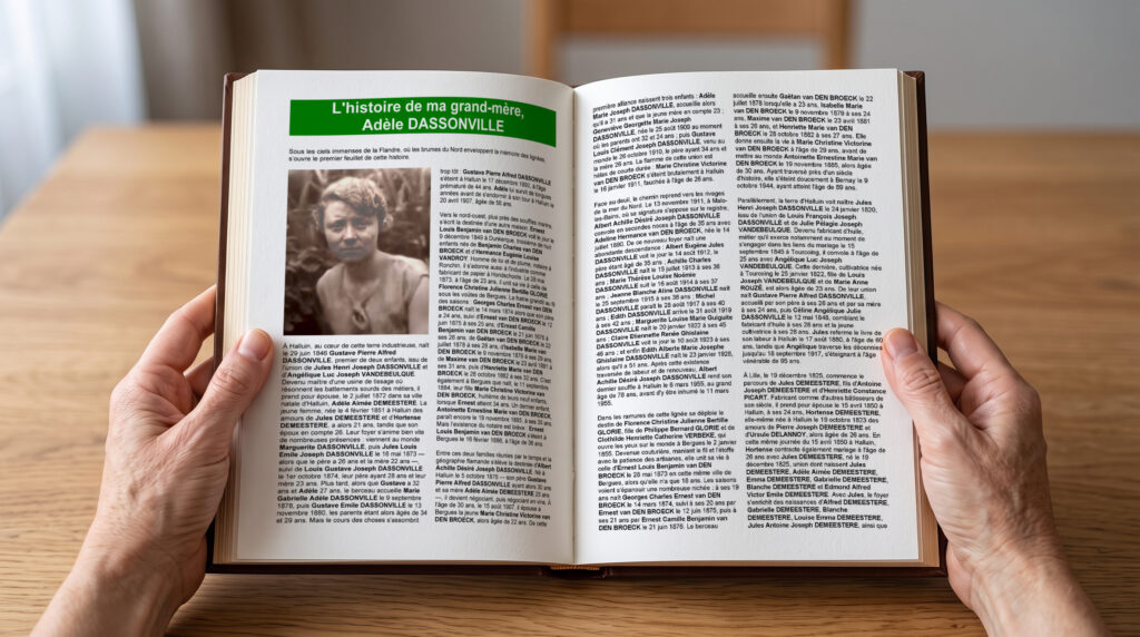 livre de famille romancé